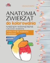 Okładka książki Anatomia zwierząt do kolorowania.