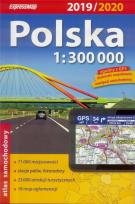 Okładka książki Atlas samochodowy 1:300 000 Polska 2019/2020