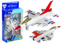 Opakowanie Biały odrzutowiec USAF jeździ świeci gra 1:80