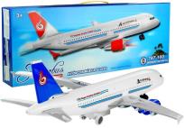 Opakowanie Duży samolot pasażerski 69 cm świeci gra biały