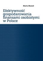 Okładka książki Efektywność gospodarowania finansami osobistymi w Polsce