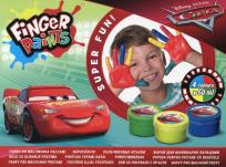 Opakowanie Farby do malowania palcami 4 kolory 50 ml Cars