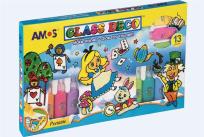 Opakowanie Farby witrażowe 13 kolorów AMOS