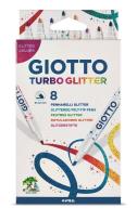 Opakowanie Giotto Flamastry Turbo Glitter 8 sztuk