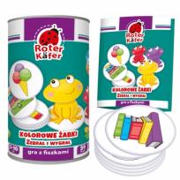 Opakowanie GRA EDUKACYJNA Z FISZKAMI KOLOROWE ŻABKI. ZEBRAŁ I WYGRAŁ! RK1010-04