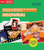Okładka książki Gramatyka obrazkowa w ćwiczeniach i film Kurs Hiszpański Pak2