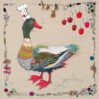 Opakowanie Karnet kwadrat z kopertą Feeling Lucky Ducky