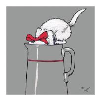 Opakowanie Karnet kwadrat z kopertą Thirsty Work