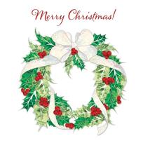 Opakowanie Karnet Swarovski kwadrat CL0610 Święta Wieniec