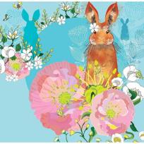 Opakowanie Karnet Swarovski kwadrat CL0717 Królik