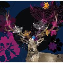 Opakowanie Karnet Swarovski kwadrat CL0718 Jeleń