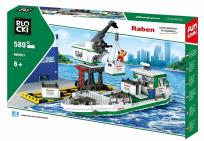 Opakowanie Klocki Blocki Raben Statek kontenerowy z Żurawiem