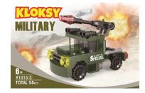 Opakowanie Klocki Kloksy Armia wyrzutnia rakiet 68 elementów