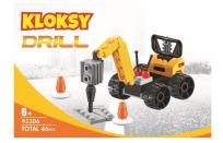 Opakowanie Klocki Kloksy Maszyny budowlane wiertnica 56 el.