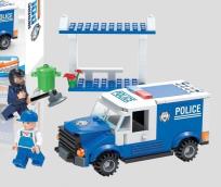 Opakowanie Klocki Kloksy Policja atak bombowy 3w1 197 el.