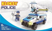 Opakowanie Klocki Kloksy Policja wóz szturmowy 205 elementów