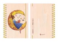 Opakowanie Kołonotatnik ozdobny A6 Księżyc 50 stron linia