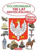 Okładka książki Kolorowanka 100 lat niepodległości flaga Gratis