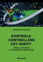 Okładka książki Kontrola controlling czy audyt.