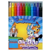 Opakowanie Kredki wykręcane 12 kolorów NOSTER