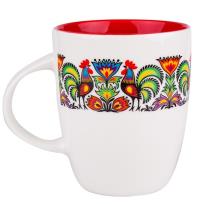 Opakowanie Kubek Marysia - wianek koguty czerwony FOLKSTAR