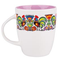 Opakowanie Kubek Marysia - wianek koguty fioletowy FOLKSTAR