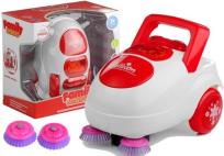 Opakowanie Mały odkurzacz gra świeci zmiotki biało-czerwony