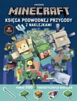 Okładka książki MINECRAFT KSIĘGA PODWODNEJ PRZYGODY Z NAKLEJKAMI