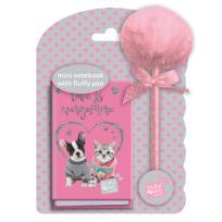 Opakowanie Notesik z długopisem z pomponem Studio Pets