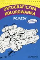 Okładka książki Ortograficzna kolorowanka Pojazdy