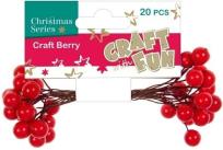 Opakowanie Ozdoba Jagody czerwone 20 szt. BN