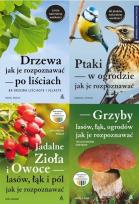 Okładka książki Pakiet: Ptaki/Drzewa/Grzyby/Jadalne zioła i owoce