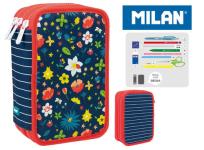 Opakowanie Piórnik MILAN 3-poziomowy z wyposażeniem FLOWERY