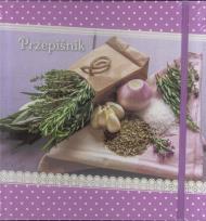 Okładka książki Przepiśnik Fiolet białe kropki