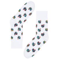 Okładka książki Skarpety męskie - roz.44-46 koguty białe