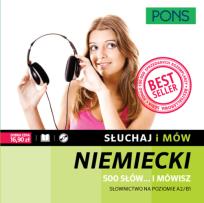 Okładka książki Słuchaj i mów niemiecki 500 słów +CD