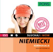 Okładka książki Słuchaj i mów niemiecki konwersacje +CD