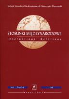Opakowanie Stosunki Międzynarodowe nr 1 Tom 54 2018