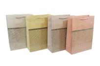 Opakowanie Torebka płaska średnia Paski brokat