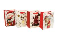 Opakowanie Torebka Świąteczna 3D pionowa mała mix wzorów