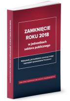 Okładka książki Zamknięcie roku 2018 w jednostkach sektora publicznego