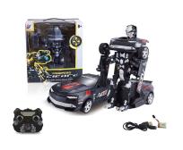 Opakowanie Zdalnie sterowany Auto-Robot 2w1 czarny