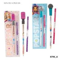 Opakowanie ZESTAW 2 OŁÓWKÓW Z GUMKĄ MIKROFONEM TOPMODEL