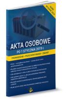 Okładka książki Akta osobowe po 1 stycznia 2019 Prowadzenie przechowywanie