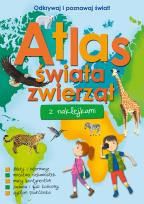 Okładka książki Atlas świata zwierząt z naklejkami