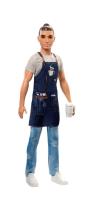 Opakowanie Barbie. Lalka Ken kariera barista FXP03