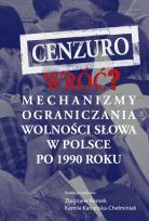 Okładka książki Cenzuro wróć?