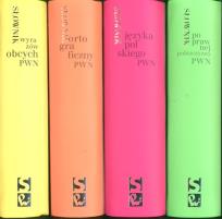 Opakowanie Czteropak Słownik języka polskiego Słownik wyrazów obcych Słownik poprawnej polszczyzny Słownik ortograficzny