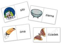 Opakowanie Domino logopedyczne wyrazowo - obraz. Ś, Ź, Ć, DŹ