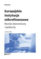 Okładka książki Europejskie instytucje mikrofinansowe